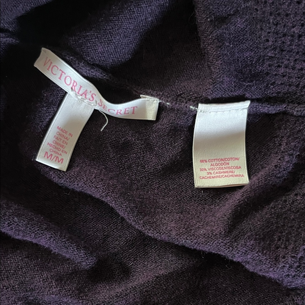 4 / $15 Victoria's Secret Deep Purple Knit Top - Picture 10 of 10